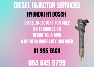 Hyundai H1 Bosch Diesel Injectors For Sale Or Recon Your Own Washers And Warranty Included