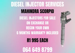 Mahindra Scorpio Diesel Injectors With Washers For Sale On Exchange Warranty Included