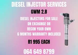 Gwm 2.8 Diesel Injectors With Washers For Sale 6 Months Warranty Included