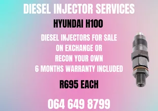 We Can Recon Your Hyundai H100 Diesel Injectors 6 Months Warranty Included