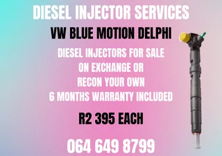 We Can Recon Your Vw Blue Motion Delphi Diesel Injectors Washers And Warranty Included