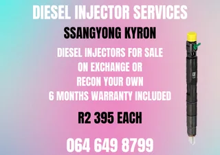 Ssangyon Kyron Diesel Injectors For Sale 6 Months Warranty Included