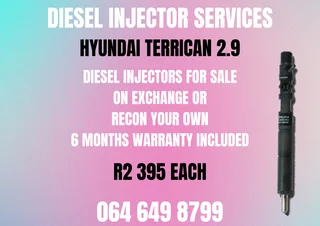 Hyundai Terrican 2.9 Diesel Injectors With Washers For Sale Or Recon Your Own