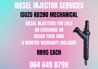 We Can Recon Your Izusu Kb280 Mechanical Diesel Injectors 6 Months Warranty Included