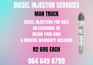 Man Truck Diesel Injectors For Sale On Exchange Or Recon Your Own Warranty Included