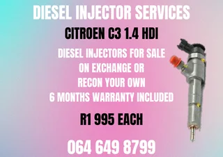 Citroen C3 1.4 Hdi Diesel Injectors For Sale On Exchange Warranty Included