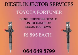 Toyota Fortuner Diesel Injectors For Sale On Exchange Or Recon Your Own Washers And Warranty Incl
