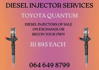 Toyota Quantum Diesel Injectors For Sale On Exchange 6 Months Warranty Included