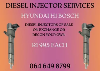 Hyundai H1 Bosch Diesel Injectors For Sale Or Recon Your Own Washers And Warranty Included