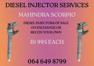 Mahindra Scorpio Diesel Injectors With Washers For Sale Warranty Included