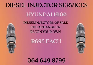 We Can Recon Your Hyundai H100 Diesel Injectors Warranty Included