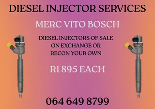 Merc Vito Bosch Diesel Injectors For Sale On Exchange Or Recon Your Own
