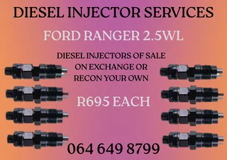 Ford Ranger 2.5wl Diesel Injectors For Sale Or Recon Your Own