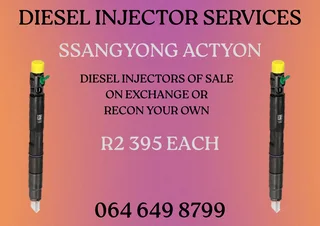 Ssangyong Actyon Diesel Injectors For Sale Or Recon Your Own Warranty Included