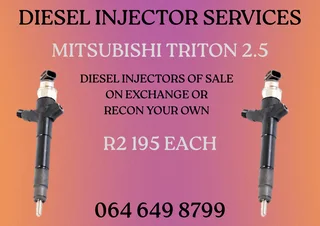 Mitsubishi Triton 2.5 Diesel Injectors For Sale 6 Months Warranty Included
