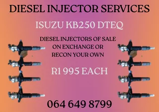 Isuzu Kb250 Dteq Diesel Injectors With Washers For Sale 6 Months Warranty Included
