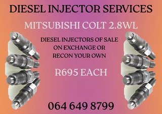 Mitsubishi Colt 2.8wl Diesel Injectors For Sale Or Recon Your Own