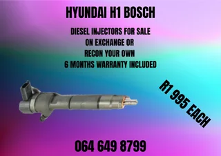 Hyundai H1 Bosch Diesel Injectors For Sale Or Recon Your Own Washers And Warranty Included