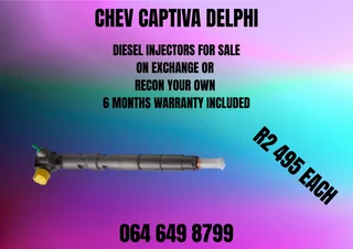 Chev Captiva Delphi Diesel Injectors With Washers For Sale On Exchange Or Recon Your Own