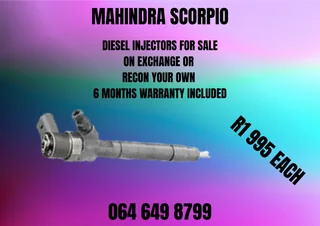 Mahindra Scorpio Diesel Injectors With Washers For Sale On Exchange Warranty Included