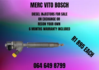 Merc Vito Bosch Diesel Injectors For Sale On Exchange Or Recon Your Own
