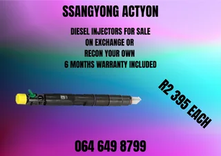 Ssangyong Actyon Diesel Injectors For Sale Or Recon Your Own Washers And Warranty Included