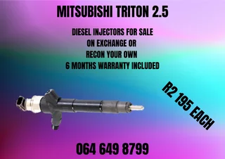 Mitsubishi Triton 2.5 Diesel Injectors For Sale Copper Washers And 6 Months Warranty Included