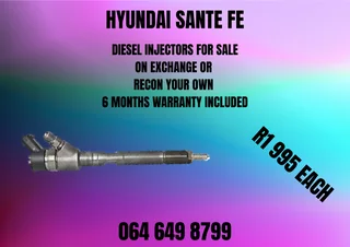 Hyundai Sante Fe Diesel Injectors With Washers For Sale On Exchange Warranty Included