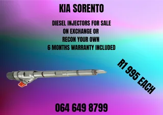 Kia Sorento Diesel Injectors With Washers For Sale Or Recon Your Own