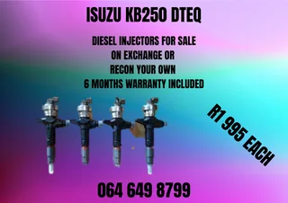 Isuzu Kb250 Dteq Diesel Injectors With Washers For Sale