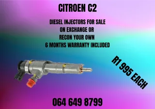 Citroen C2 Diesel Injectors For Sale On Exchange Washers And Warranty Included