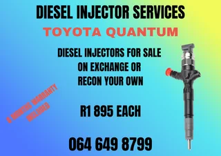 Toyota Quantum Diesel Injectors For Sale On Exchange 6 Months Warranty Included