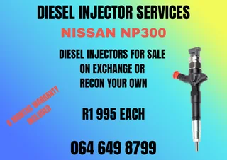 Nissan Np300 Diesel Injectors For Sale On Exchange Washers And Warranty Included