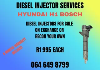 Hyundai H1 Bosch Diesel Injectors For Sale Or Recon Your Own Washers And Warranty Included