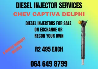 Chev Captiva Delphi Diesel Injectors For Sale Washers And Warranty Included