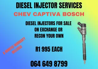 Chev Captiva Bosch Diesel Injectors With Washers For Sale On Exchange Or Recon Your Own