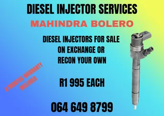 Mahindra Bolero Diesel Injectors With Washers For Sale On Exchange Or Recon Your Own Warranty Incl