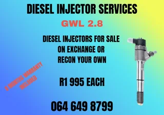 Gwm 2.8 Diesel Injectors With Washers For Sale