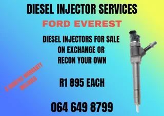 Ford Everest Diesel Injectors With Washers For Sale 6 Months Warranty Included