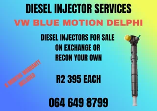 We Can Recon Your Vw Blue Motion Delphi Diesel Injectors Washers Included