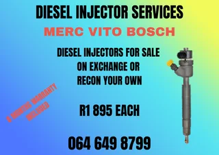 We Can Recon Your Merc Vito Bosch Diesel Injectors Washers And Warranty Included