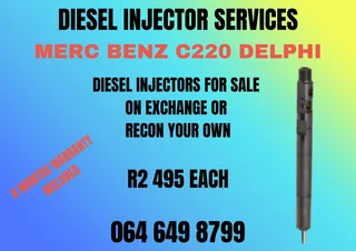 Merc Benz C220 Delphi Diesel Injectors For Sale On Exchange Or Recon Your Own Washers Included