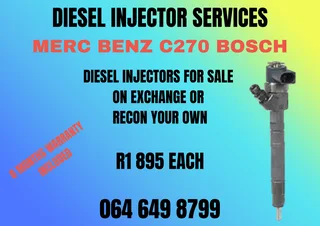 Merc Benz C270 Bosch Diesel Injectors For Sale On Exchange Copper Washers Included