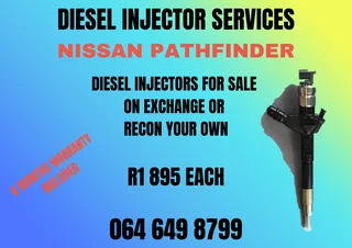 Nissan Pathfinder Diesel Injectors For Sale Or Recon Your Own