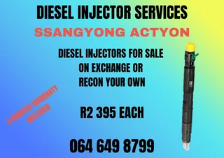 Ssangyon Actyon Diesel Injectors For Sale Or Recon Your Own Washers And Warranty Included