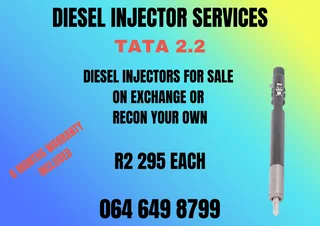 Tata 2.2 Diesel Injectors For Sale 6 Months Warranty Included