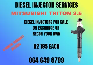 Mitsubishi Triton Diesel Injectors For Sale 6 Months Warranty Included