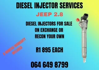 Jeep 2.8 Diesel Injectors For Sale On Exchange Or Recon Your Own Washers And Warranty Included
