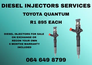 Toyota Quantum Diesel Injectors For Sale On Exchange 6 Months Warranty Included