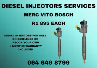 Merc Vito Bosch Diesel Injectors With Washers For Sale On Exchange